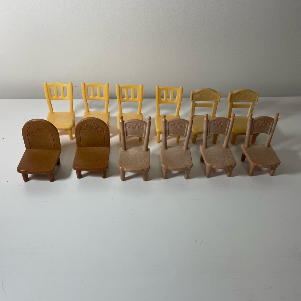 calico critters furniture lot chairs